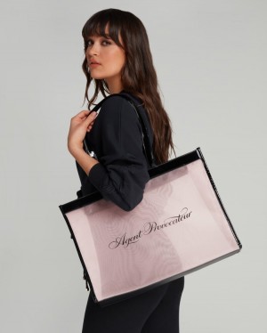 Accesorios Agent Provocateur AP Bag Tote Bag Mujer Baby Pink/Black Mexico | S6R-3157