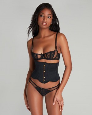 Accesorios Agent Provocateur Damson Waspie Mujer Negros Mexico | Q5J-7823
