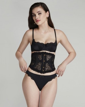 Accesorios Agent Provocateur Mercy Waspie Mujer Negros Mexico | B3G-9335
