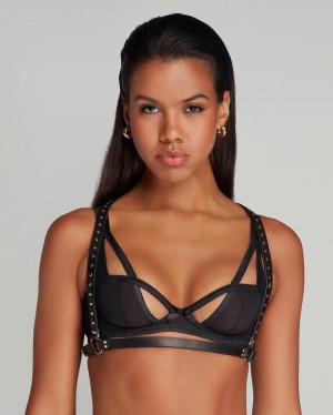 Accesorios Agent Provocateur Zilda Harness Mujer Negros Mexico | S2B-2198