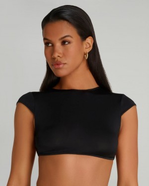 Cubrirlos Agent Provocateur Anastacia Beach Top Mujer Negros Mexico | O3M-1008
