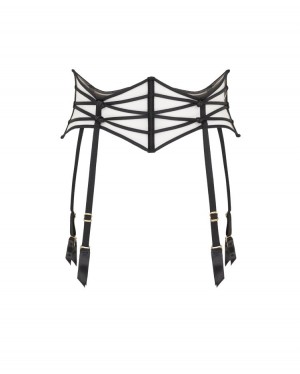 Puños, Gargantillas Y Cadenas Corporales Agent Provocateur Ozara Waspie Mujer Black/Sand Mexico | W5G-2527