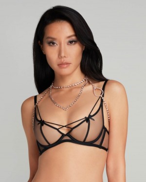 Puños, Gargantillas Y Cadenas Corporales Agent Provocateur Glitz Body Chain Mujer Rosas Dorados Mexico | U4E-3323