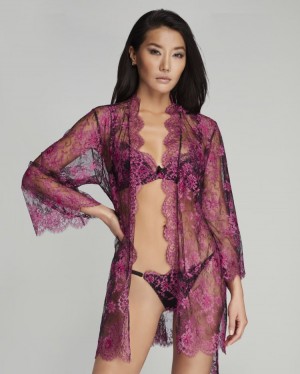 Bata Agent Provocateur Carline Kimono Mujer Rosas Mexico | R1U-2221