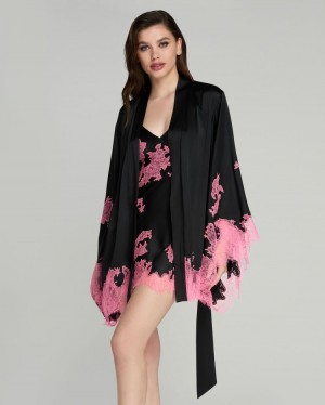 Bata Agent Provocateur Christi Corta Kimono Mujer Rosas Mexico | W6F-0650