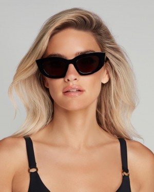 Lentes de Sol Agent Provocateur Kitti Sunglasses Mujer Negros Mexico | N2W-0437