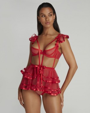 Playsuit Agent Provocateur Ellora Playsuit Mujer Rojos Mexico | R8R-9176