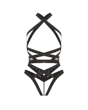 Playsuit Agent Provocateur Izia Playsuit Mujer Negros Mexico | T4Y-7443