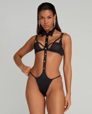 Playsuit Agent Provocateur Mako Playsuit Mujer Negros Mexico | P2X-9231