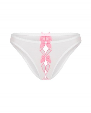Ropa Interior Agent Provocateur Lorna Ouvert Mujer white/pink Mexico | O3E-8352