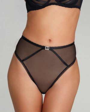 Tangas Agent Provocateur Aiden Tanga Mujer Negros Mexico | F7R-2002