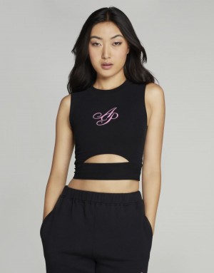 Tops Agent Provocateur Rayley Crop Top Mujer Negros Mexico | F8F-2554